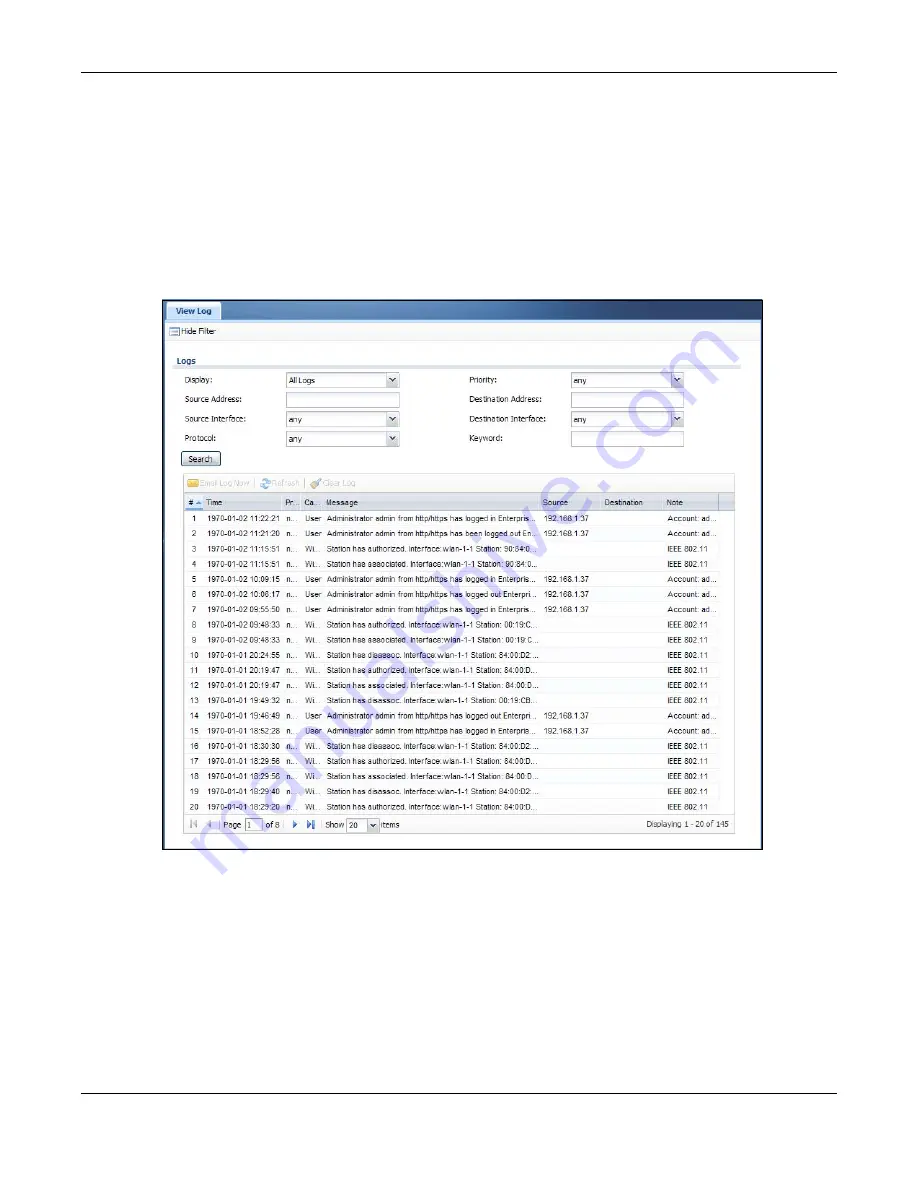 ZyXEL Communications NWA5121-N User Manual Download Page 54