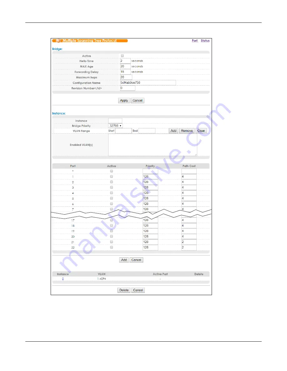 ZyXEL Communications OLT2406 User Manual Download Page 138