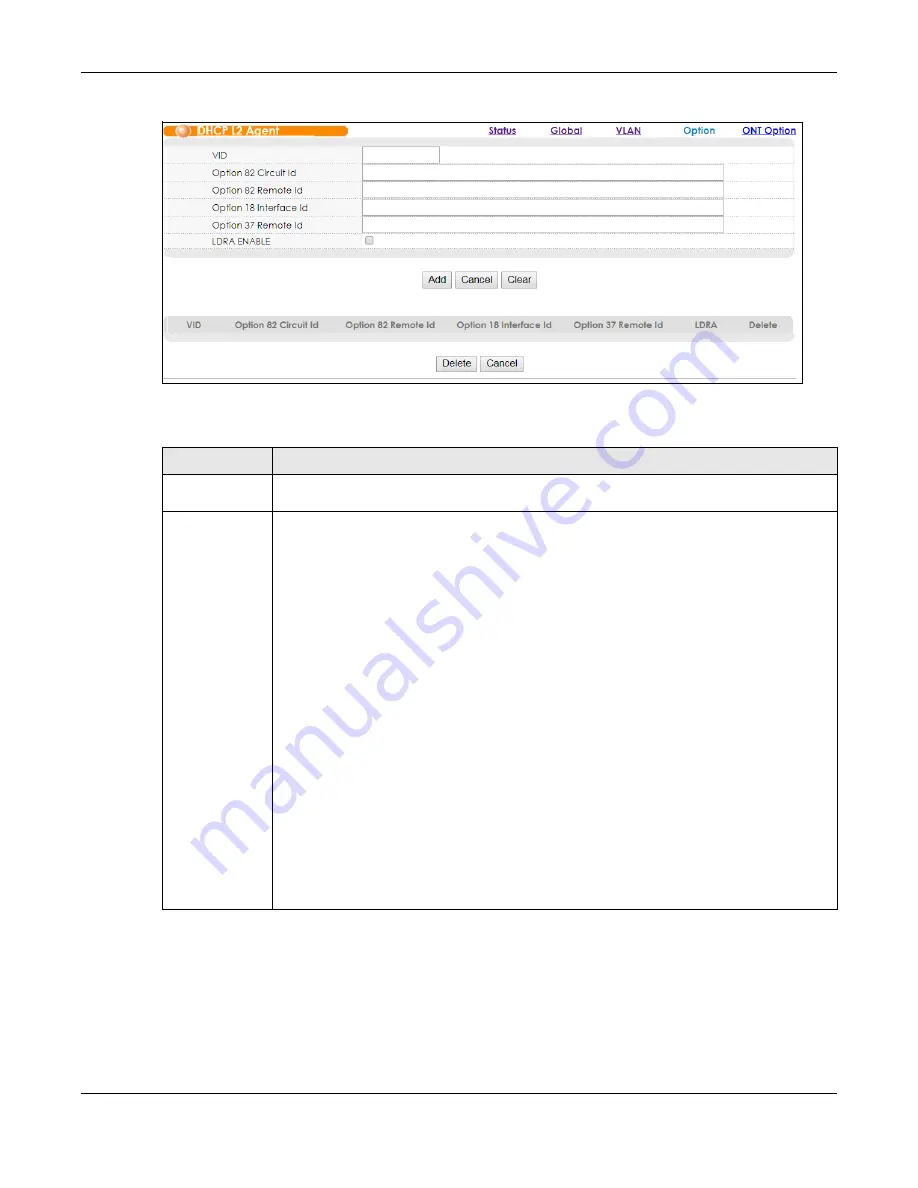 ZyXEL Communications OLT2406 User Manual Download Page 340