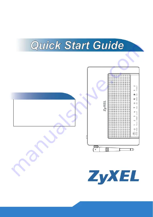 ZyXEL Communications P-2612HW Series Скачать руководство пользователя страница 1