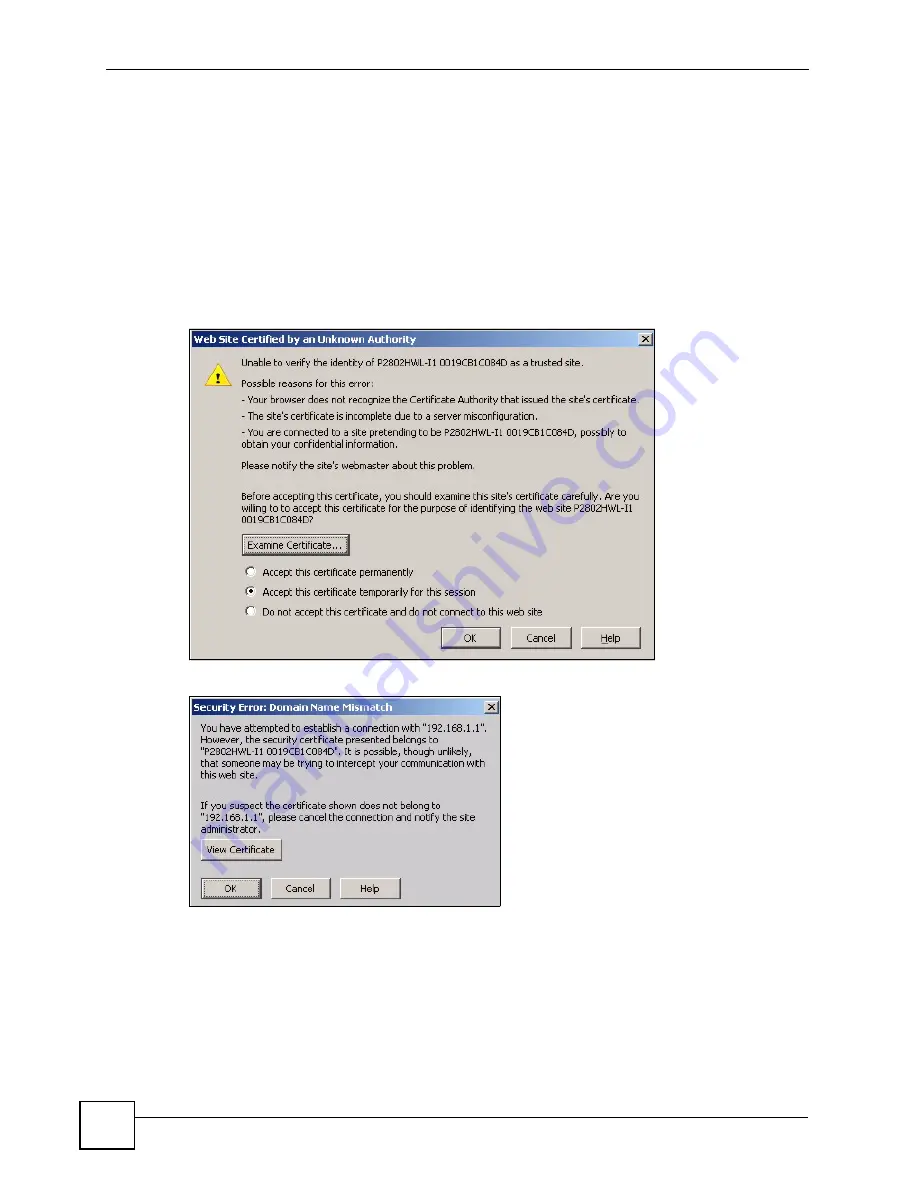 ZyXEL Communications P-2802H-I Series User Manual Download Page 260