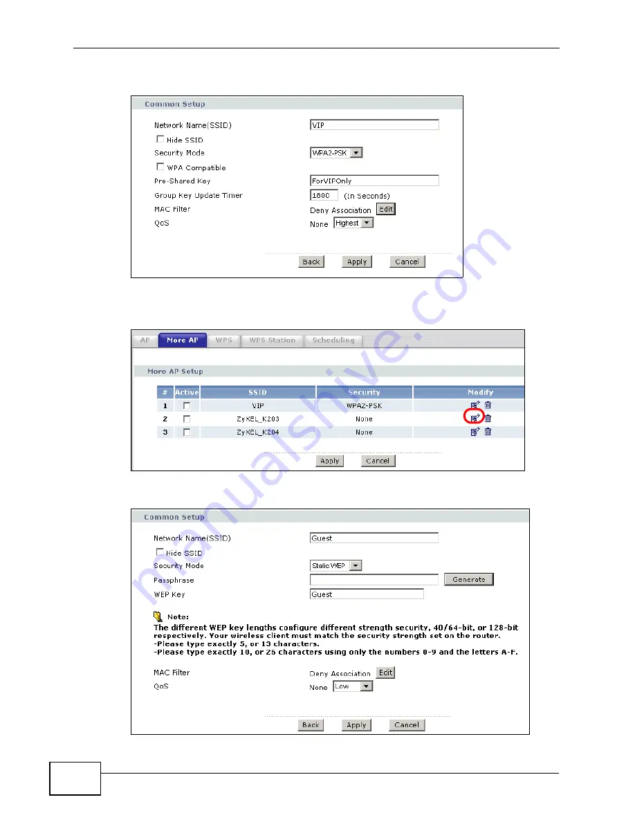 ZyXEL Communications P-660HN-F1A User Manual Download Page 56