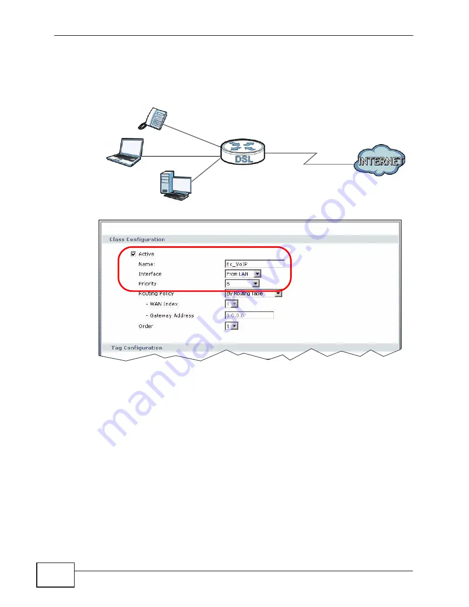 ZyXEL Communications P-660HN-F1A User Manual Download Page 254