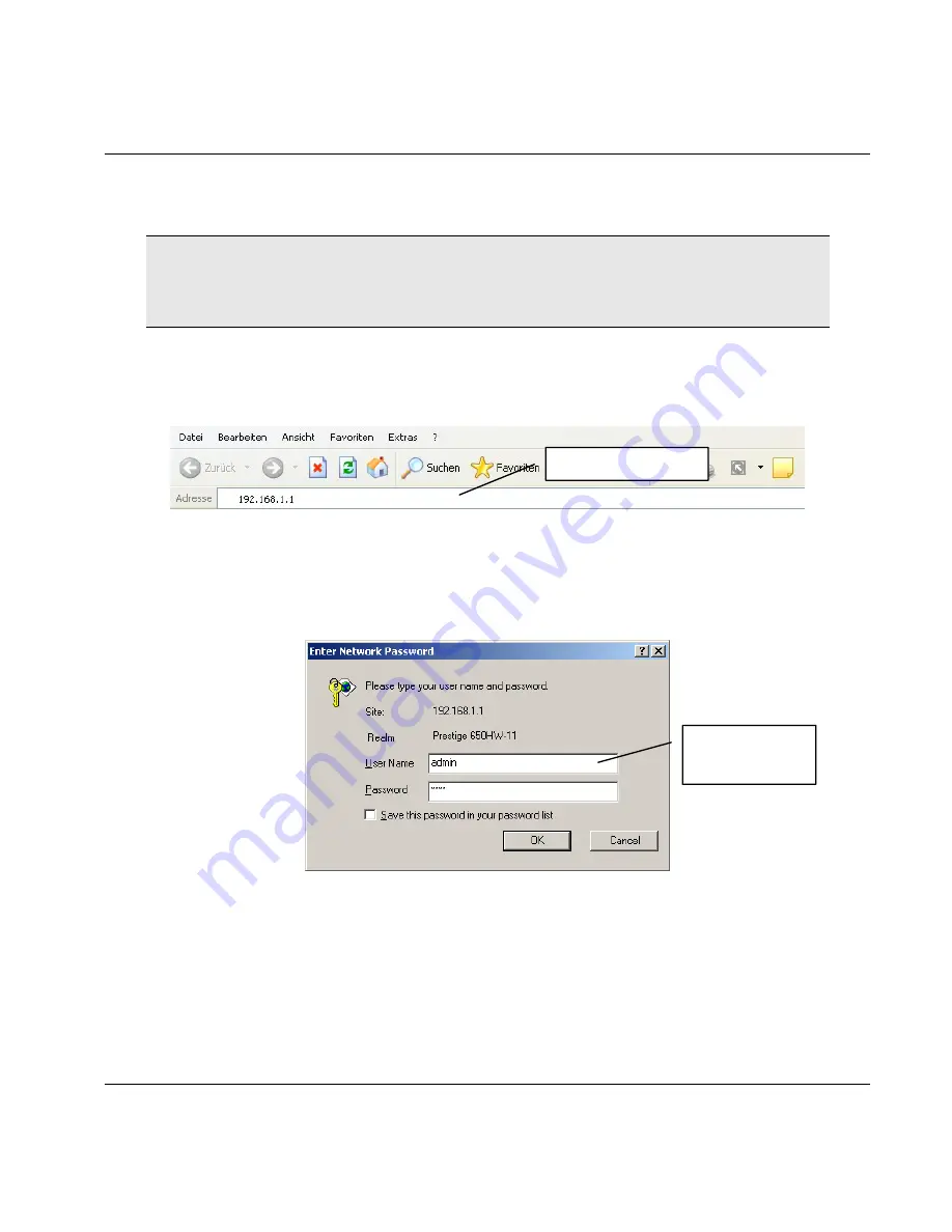 ZyXEL Communications P650HW-DE (German) Kompakthandbuch Download Page 9