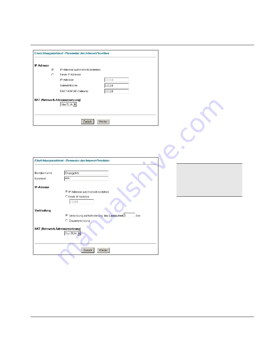 ZyXEL Communications P650HW-DE (German) Kompakthandbuch Download Page 13