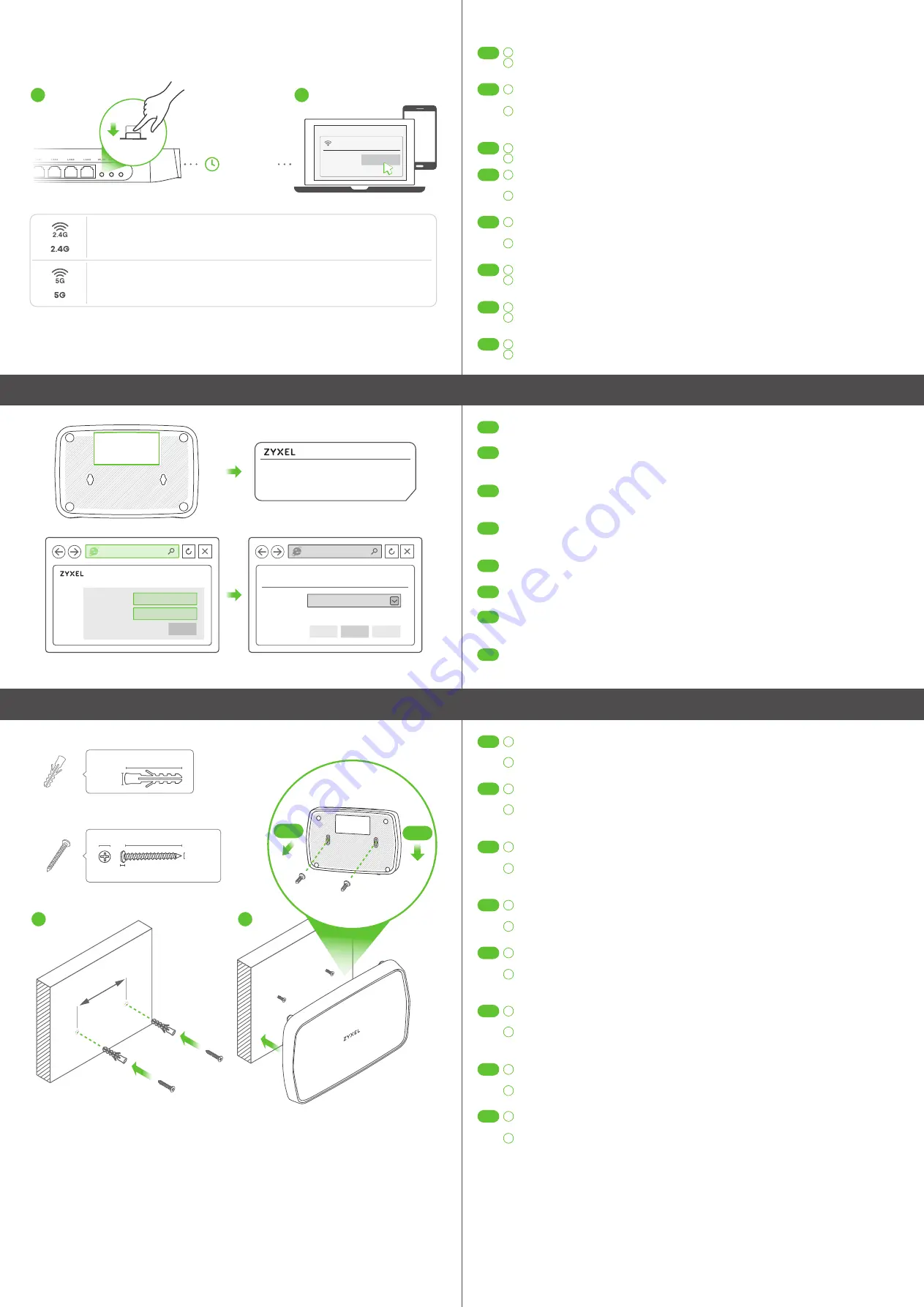 ZyXEL Communications PMG5705-T10A Quick Start Manual Download Page 2