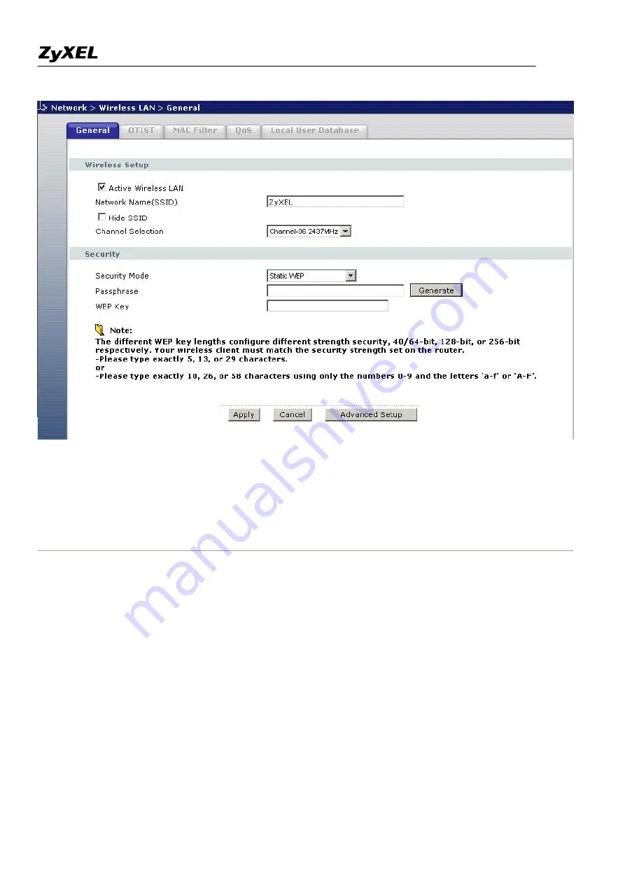 ZyXEL Communications Prestige 2802HW(L)-IX Support Notes Download Page 66