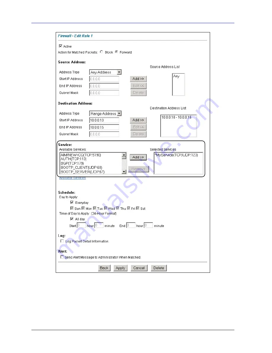 ZyXEL Communications Prestige 662HW Series User Manual Download Page 142