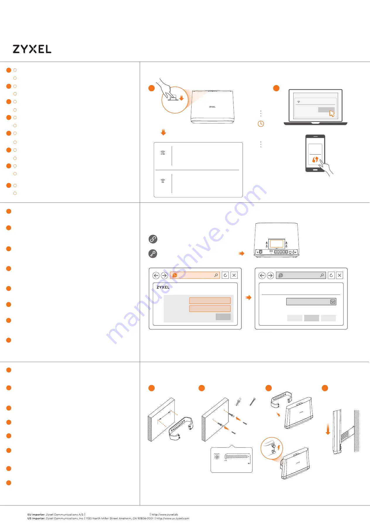 ZyXEL Communications VMG3927-B 0A Series Quick Start Manual Download Page 2