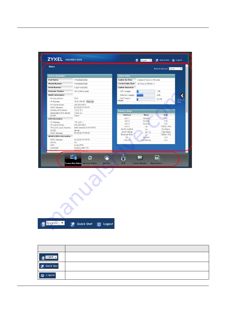 ZyXEL Communications VMG8825-B Series User Manual Download Page 29