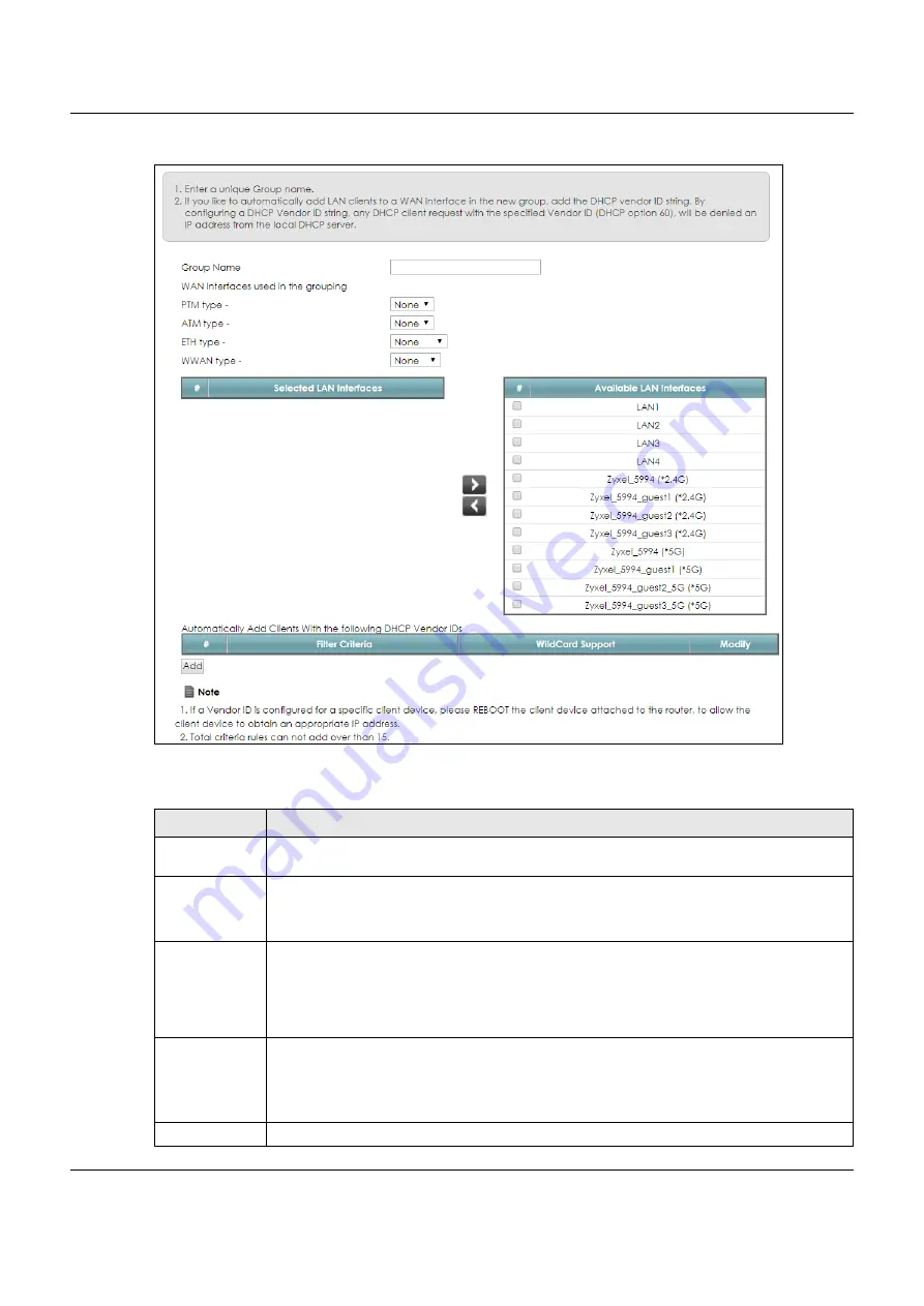 ZyXEL Communications VMG8825-B Series User Manual Download Page 194