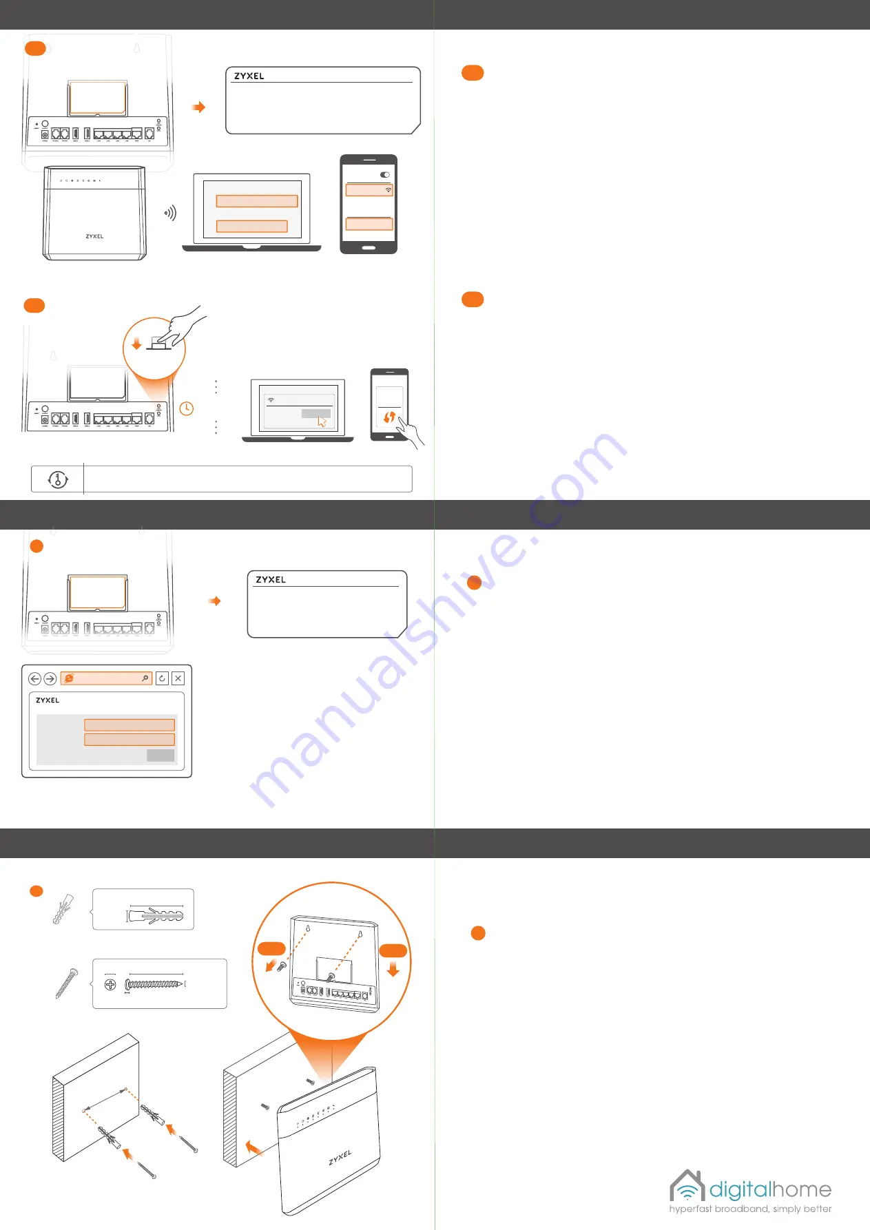 ZyXEL Communications VMG8825-T50 Quick Start Manual Download Page 2