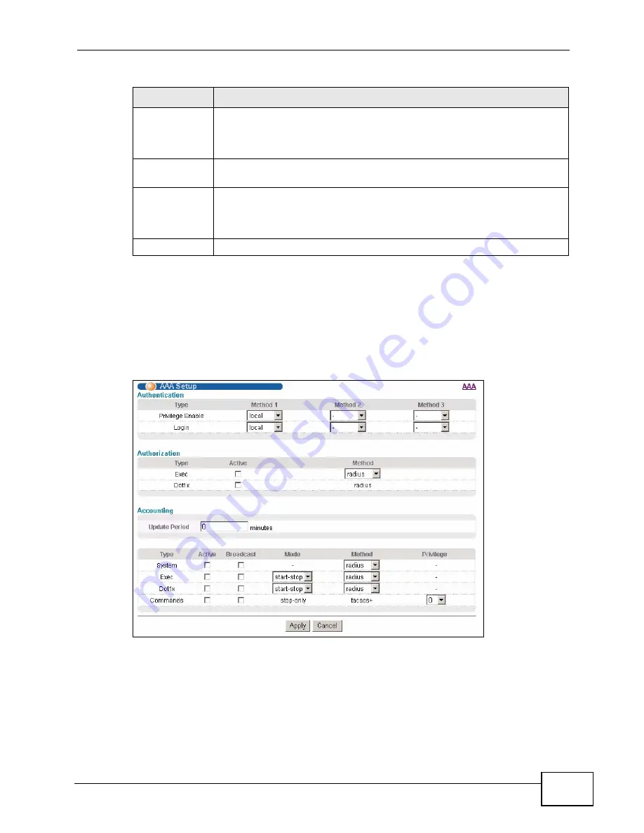 ZyXEL Communications XGS-4528F User Manual Download Page 249