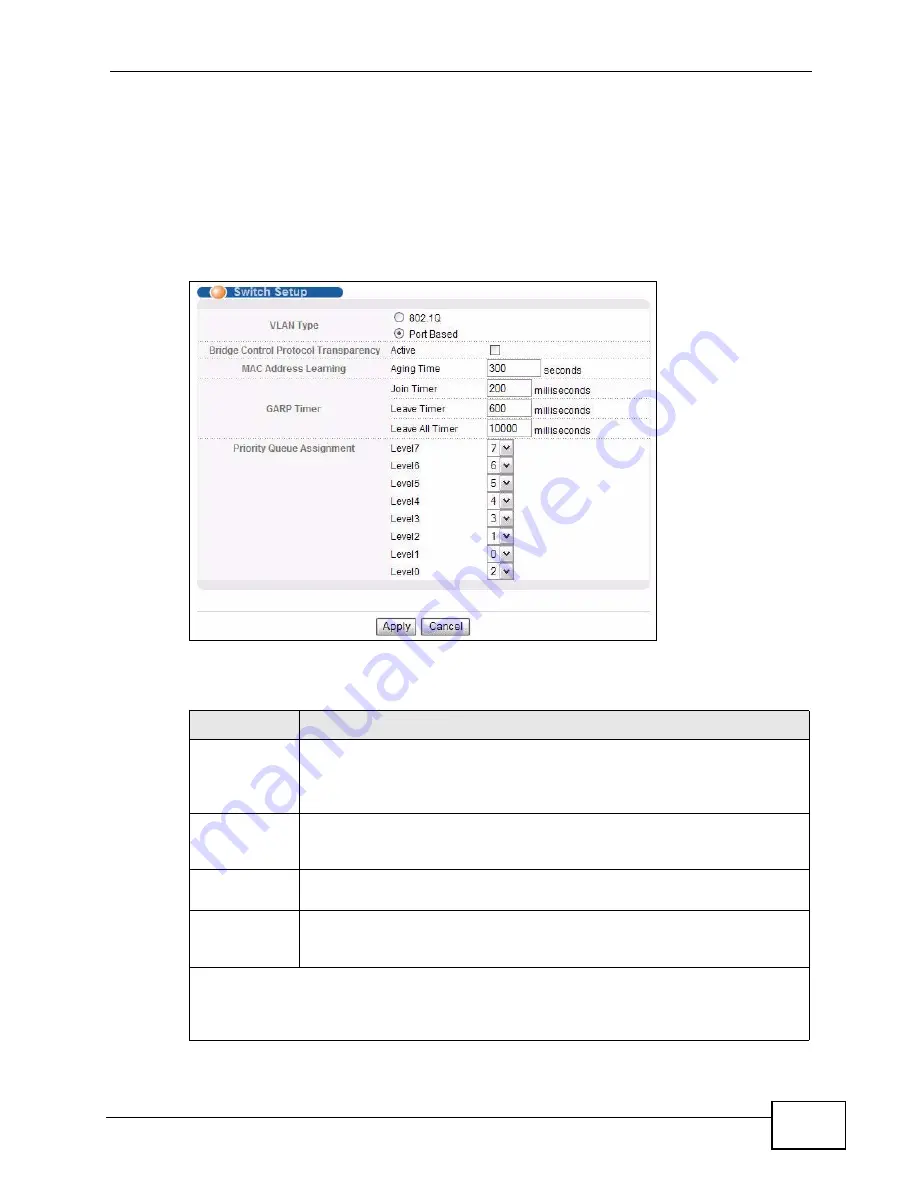 ZyXEL Communications XGS4700 Series Manual Download Page 111