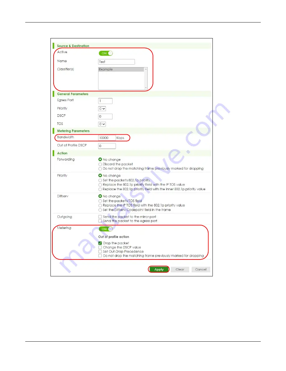 ZyXEL Communications XS3800-28 User Manual Download Page 581