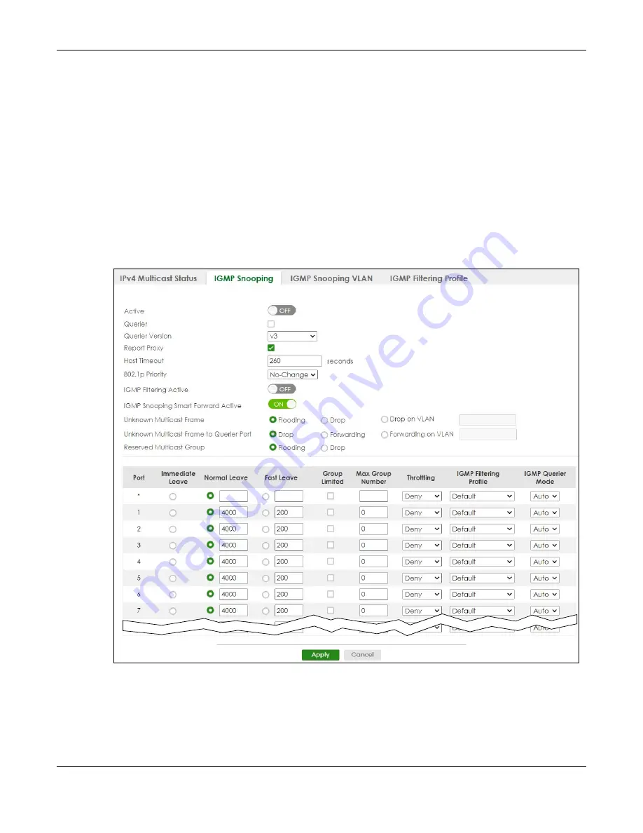 ZyXEL Communications XS3800-28 User Manual Download Page 721