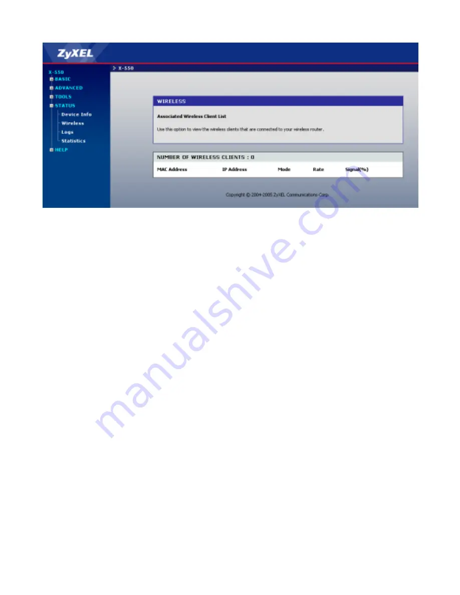 ZyXEL Communications XTREMEMIMO X-550 User Manual Download Page 60