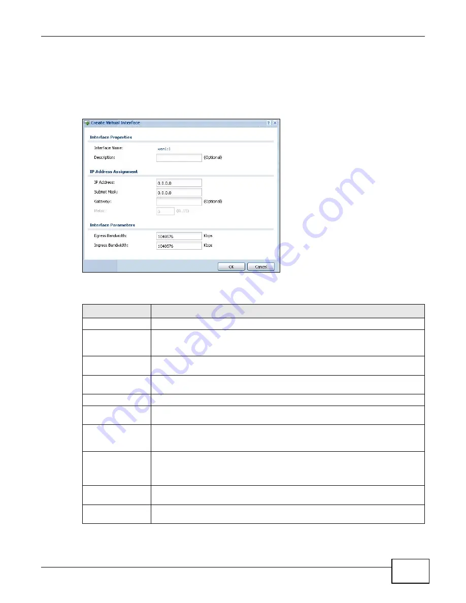 ZyXEL Communications ZyWALL 110 Series User Manual Download Page 171