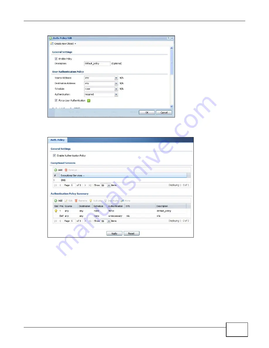 ZyXEL Communications ZyWALL 110 Series User Manual Download Page 261