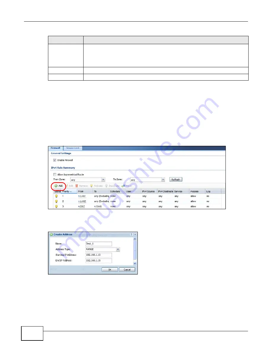 ZyXEL Communications ZyWALL 110 Series User Manual Download Page 276