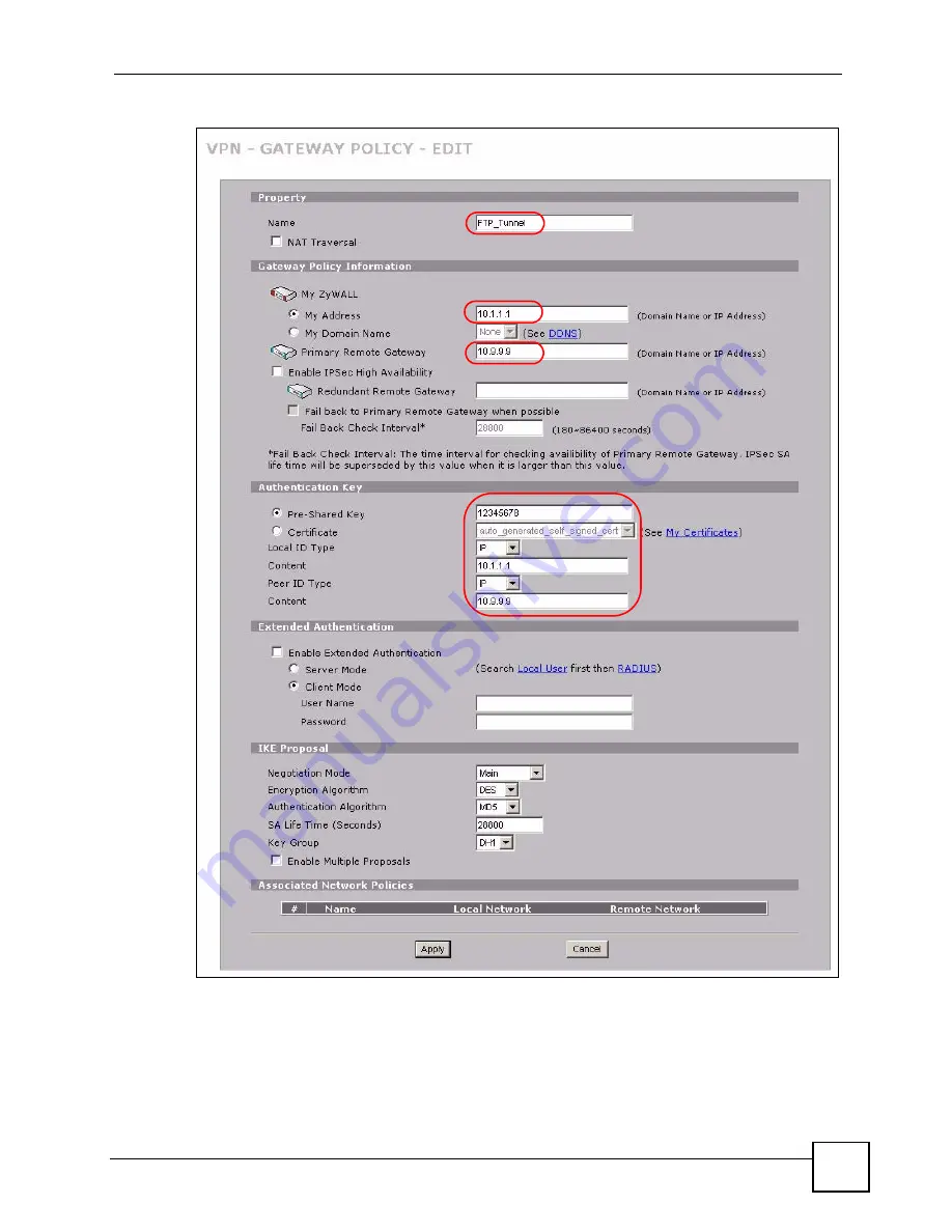 ZyXEL Communications ZYWALL 2 WG Скачать руководство пользователя страница 103