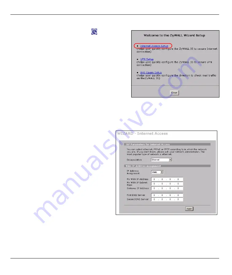 ZyXEL Communications ZYWALL 35 -  V4.03 Quick Start Manual Download Page 97