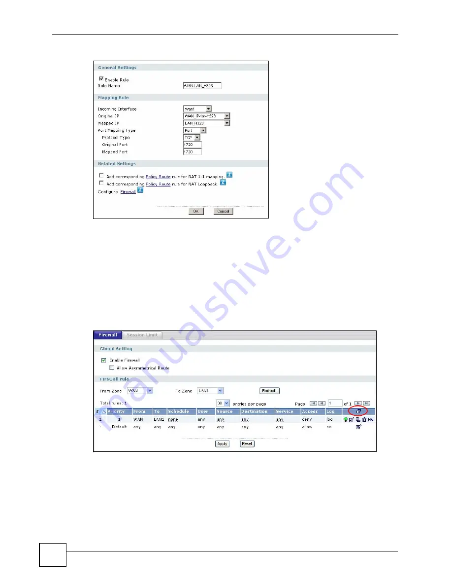 ZyXEL Communications ZyWall USG 50-H Series User Manual Download Page 126