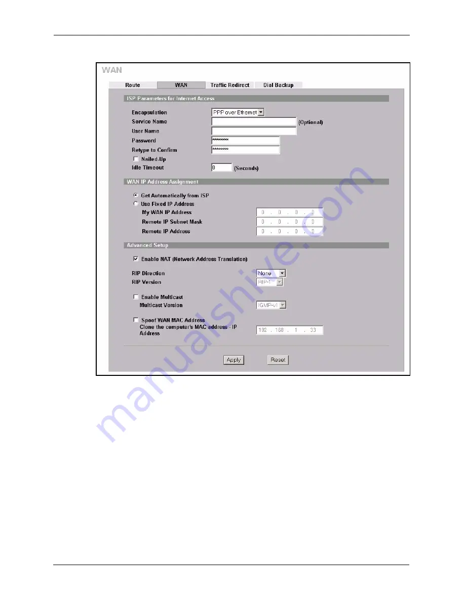 ZyXEL Communications ZyXEL ZyWALL 5 User Manual Download Page 130