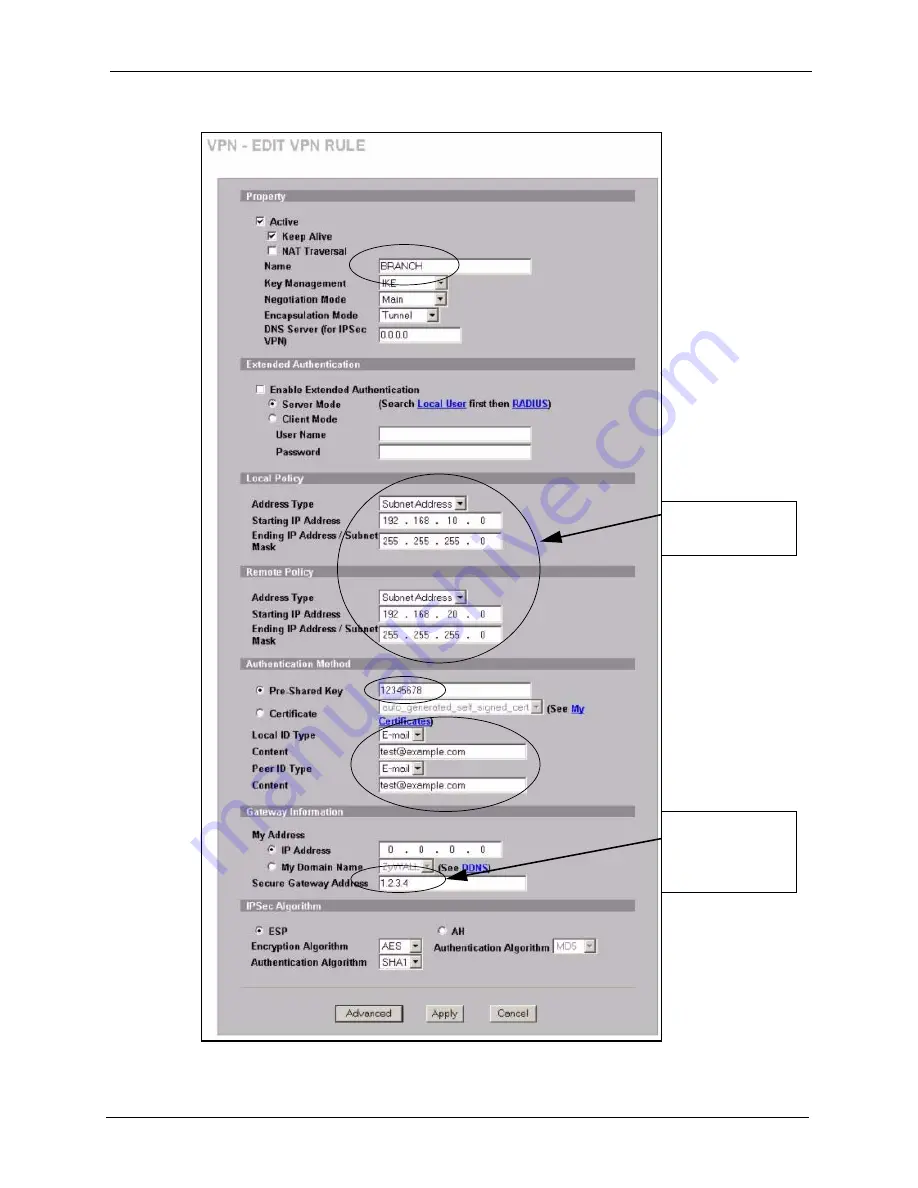 ZyXEL Communications ZyXEL ZyWALL P1 User Manual Download Page 308