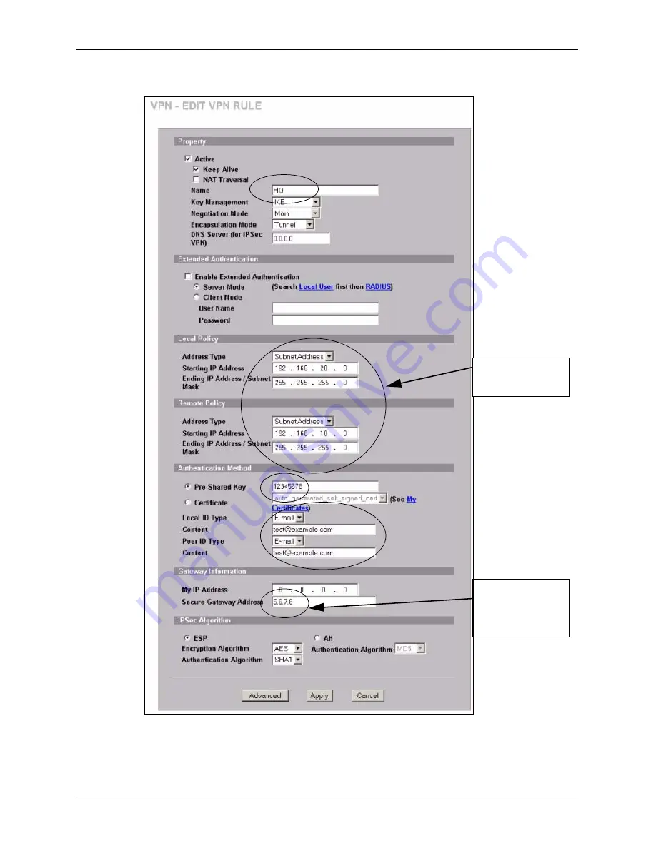 ZyXEL Communications ZyXEL ZyWALL P1 User Manual Download Page 309