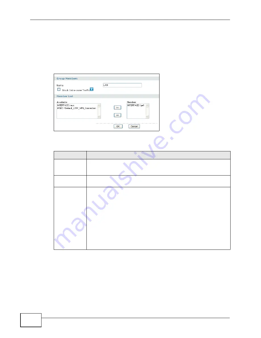 ZyXEL Communications ZyXEL ZyWALL USG-1000 User Manual Download Page 264